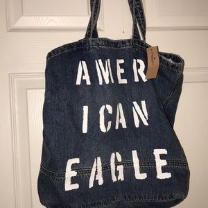 American Eagle denim tote